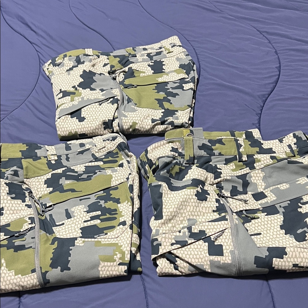 3 Pairs of Attack pants from Kuiu. Never worn. Size 34 short